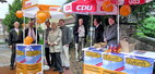 Bilder von den Infostnden, einen Tag vor der Kommunal- und Europawahl auf dem Postplatz in Zaisersweiher und vor dem Klostertor in Maulbronn - bitte klicken