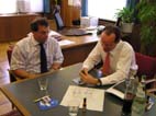 MdB Gunther Krichbaum in Maulbronn  Besuch im Rathaus - bitte klicken