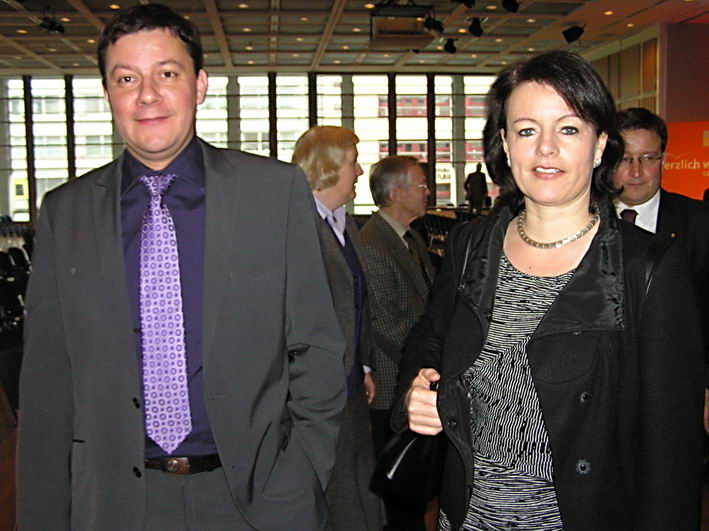 Rico und Viktoria Schmid nach der Veranstaltung