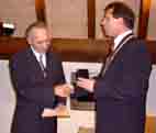 Auszeichnung des Herrn Pierre Nicot mit der Verdienstmedaille der Stadt Maulbronn