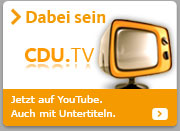 externer Link - Der CDU - TV-Channel auf Youtube - bitte klicken